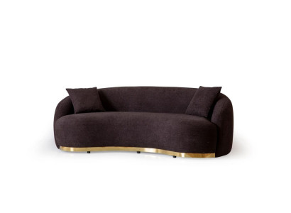 Designer Sofa 4 - Seater Brown Color Novelty in Living room Modern
